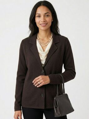 Paul Costelloe Extra‑Fine Merino Wool Cardigan Small | NWT | Luxury Knitwear